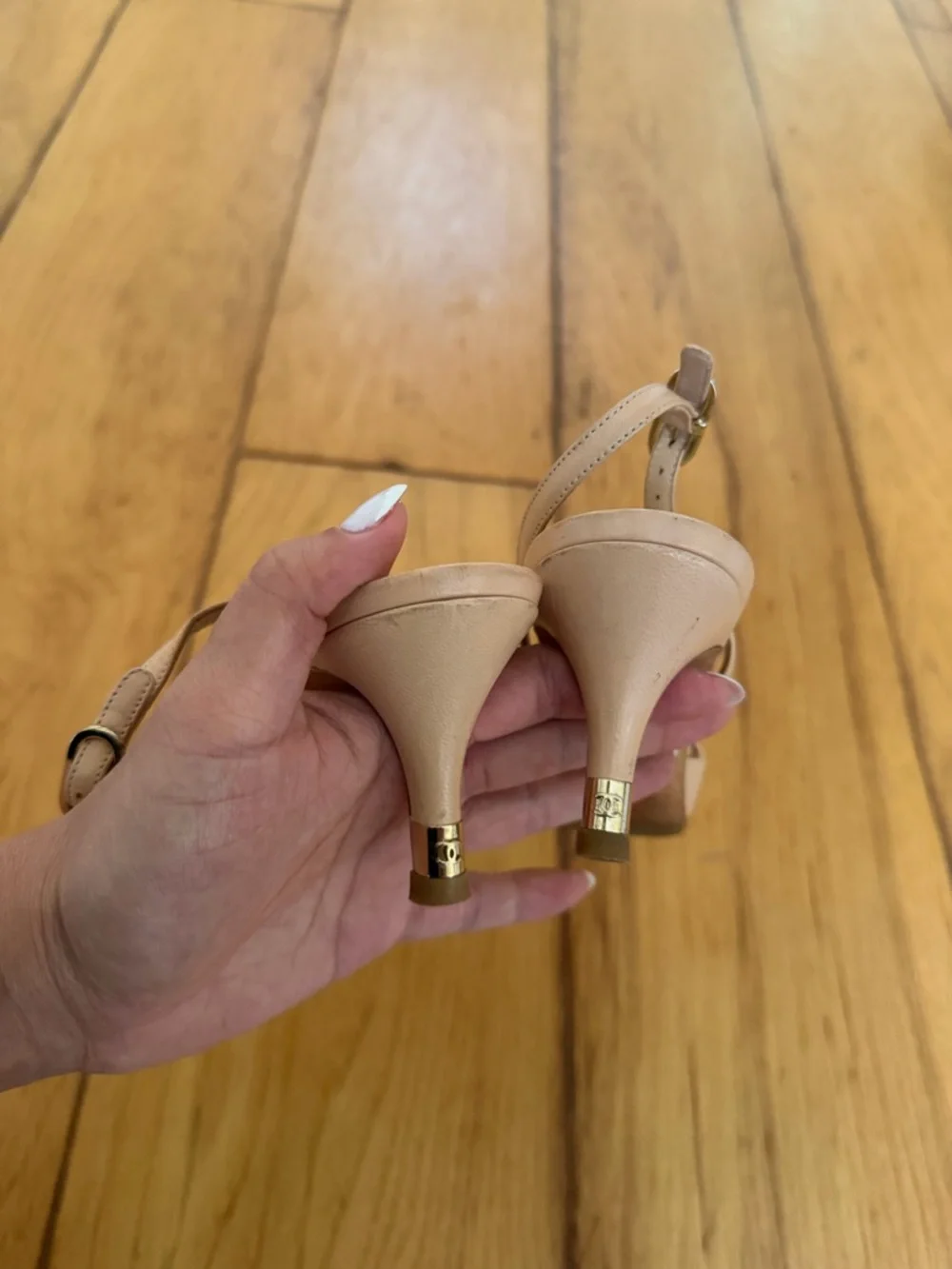 Chanel Slingback Sandals size 38 - Picture 6 of 9